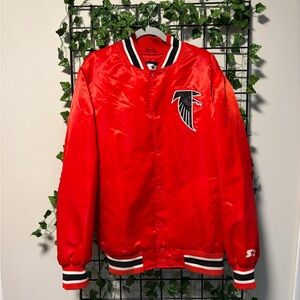Atlanta Falcons STARTER Black Label Red Jacket